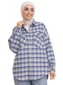 Checkered 1 Pocket Over - Size Shirt - Khotwh